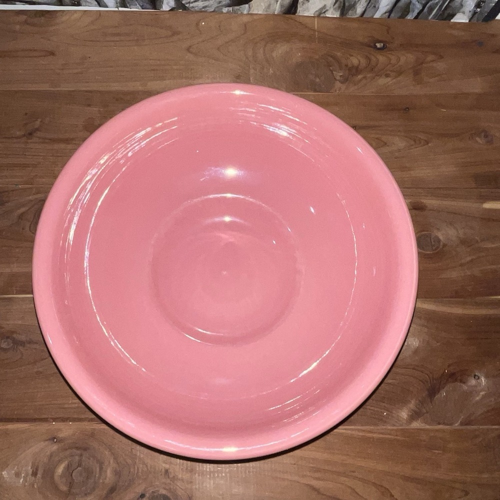 Homer Laughlin Fiesta USA Vintage FIESTA ROSE One (10") Round Serving Bowl GC